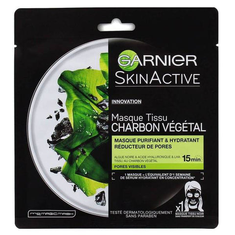 Masque Tissu Charbon Végétal Skin Active Innovation Garnier